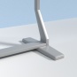 Klapp-Tafel freistehend, Mittelfläche 200x100 cm, Stahl weiß, 